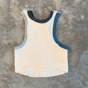 Urban Outfitters Blue and White Knit Top